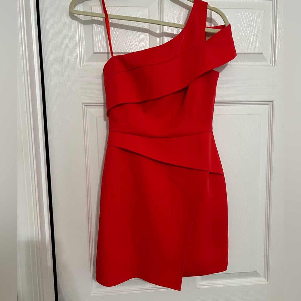 Red short cocktail dress BCBG